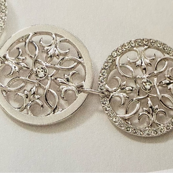 Touchstone Crystal by Swarovski Heads Up Necklace - Picture 2 of 3